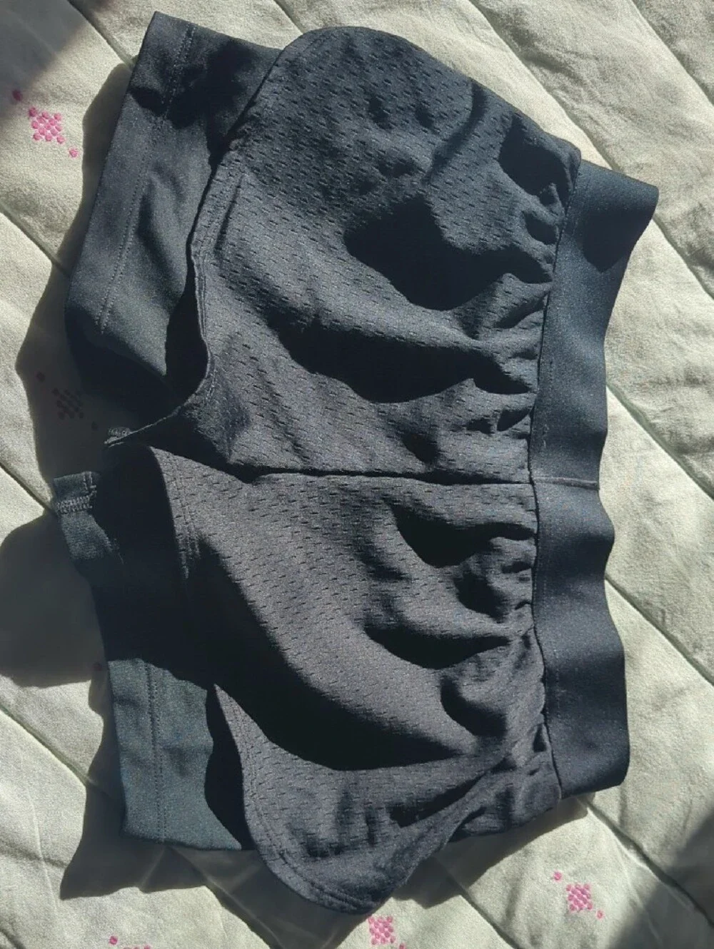 Nike Black Dri-FIT Athletic Shorts with Silver Swoosh